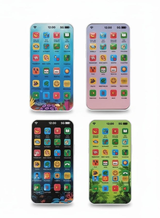 Space Enterprises Educational Phone Toy for 2-12 Years Kids Rechargeable 24 Modes Talking Baby Smart Phone Mobile Toy for Boys Girls - Image 5